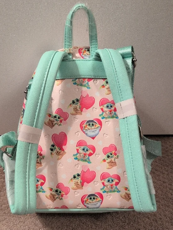 Loungefly Star Wars Grogu Heart Mini Backpack - Picture 4 of 9